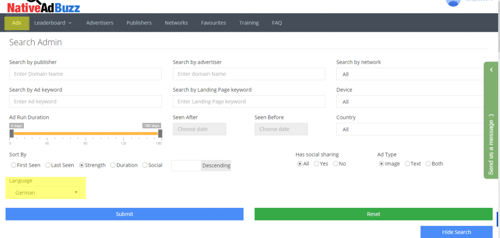 Language Filter Language_Filter - NativeAdBuzz